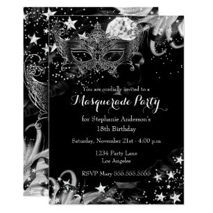masquerade invitations zazzle