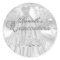 Silver Sparkle Snowflake Quinceanera Sticker