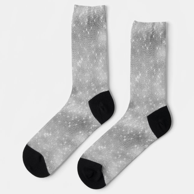 Silver Sparkle Socks (Left)