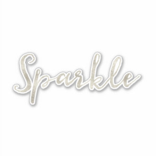 Silver Sparkle  Sticker