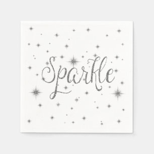 Silver Sparkles Napkins