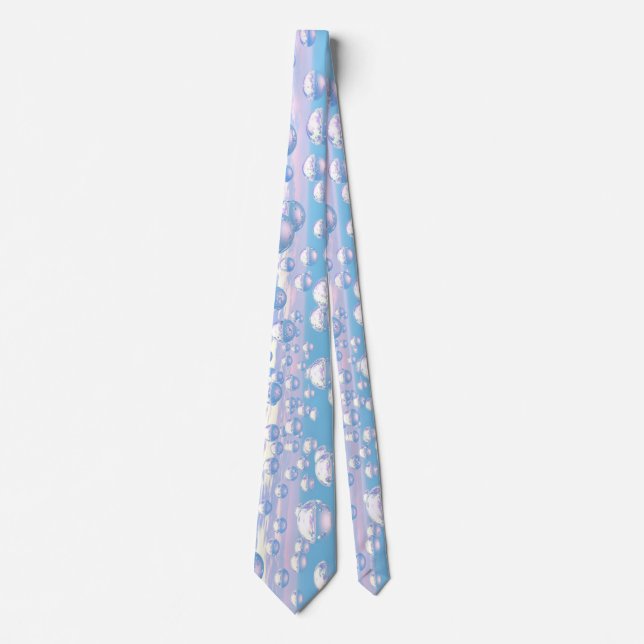 Silver Spheres 01 Neck Tie (Front)