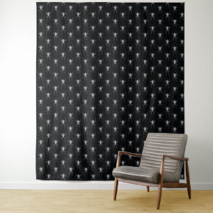 Silver Spider Halloween Photo Backdrop