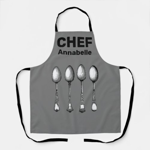 Silver Spoons Personalize Apron