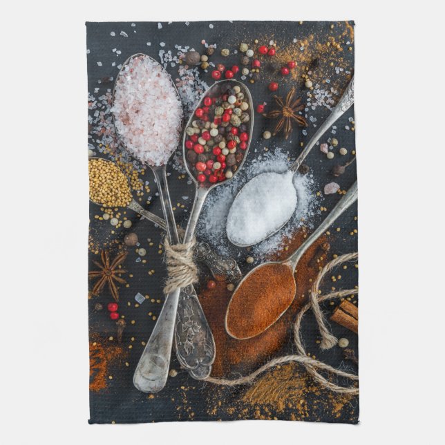 Silver Spoons & Spices Towel (Vertical)