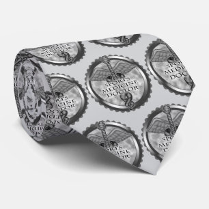 Silver Sports Medicine Doctor  Neck Tie