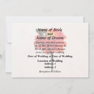 Silver Spotted Skipper on Red Zinnia Invitation