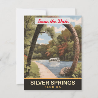 Silver Springs Florida Arch Wedding Invitation