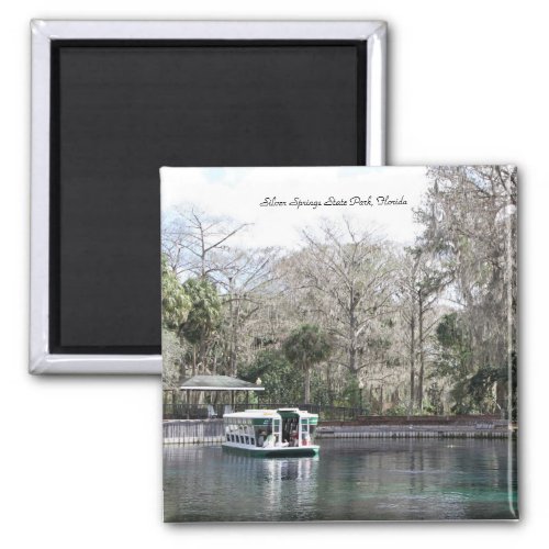 Silver Springs Florida Glass Bottom Boat Magnet