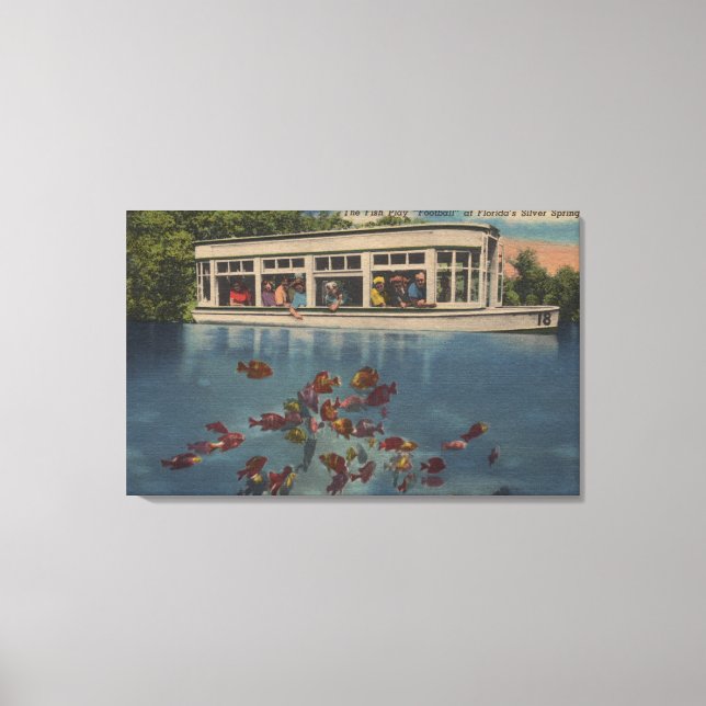 Silver Springs, Florida - View of Riverboat & Canvas Print (Front)