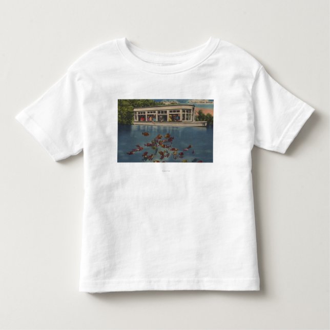 Silver Springs, Florida - View of Riverboat & Toddler T-shirt (Front)