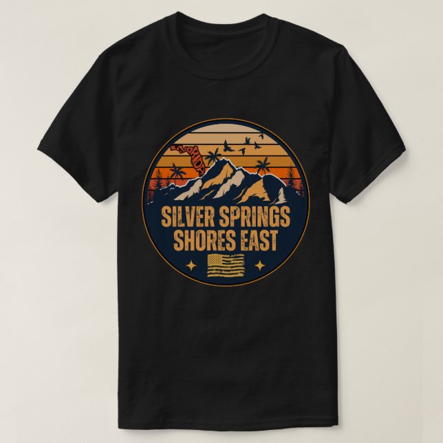 Silver Springs Shores East, Florida  T-Shirt (Design Front)