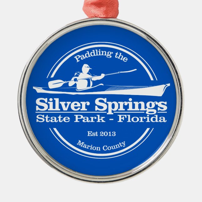 Silver Springs State Park (SK) Metal Ornament (Front)