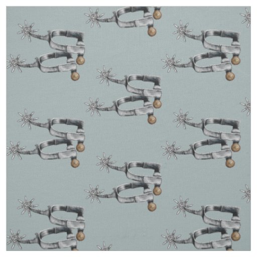 Silver spurs fabric