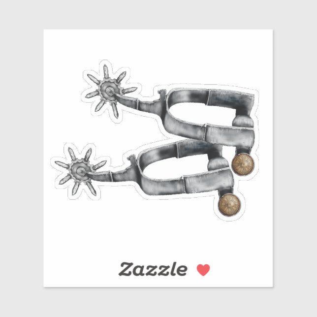 Silver spurs sticker (Sheet)