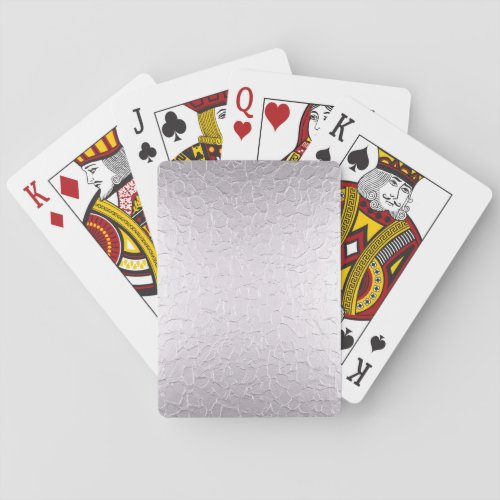 Silver Stainless Shiny Metallic Playing Cards