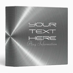 Silver Stainless Steel Metal Binder