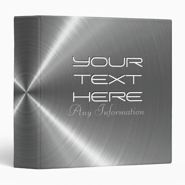 Silver Stainless Steel Metal Binder (Front/Spine)