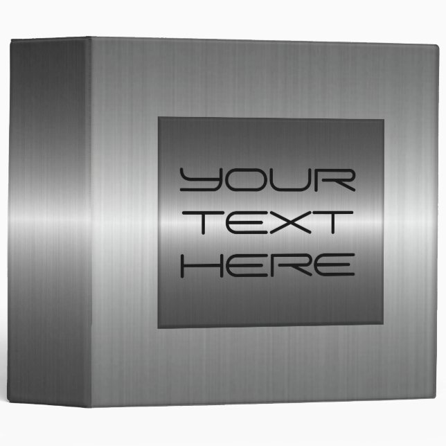 Silver Stainless Steel Metal Binder (Front/Spine)