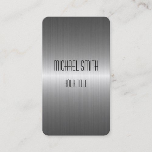 Silver Stainless Steel Metal Business Cards