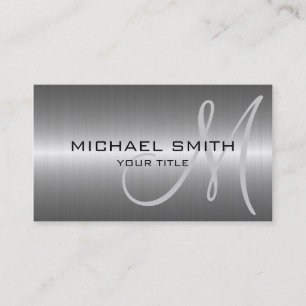 Silver Stainless Steel Metal Business Card