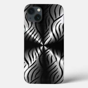 Silver Stainless Steel Metal Elements iPhone 13 Case