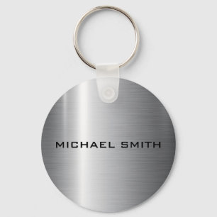 Silver Stainless Steel Metal Keychain