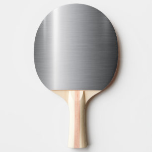 Silver Stainless Steel Metal Ping Pong Paddle