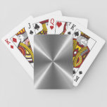 Silver Stainless Steel Metal Playing Cards at Zazzle
