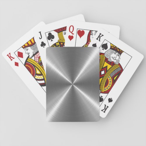 Silver Stainless Steel Metal Poker Cards