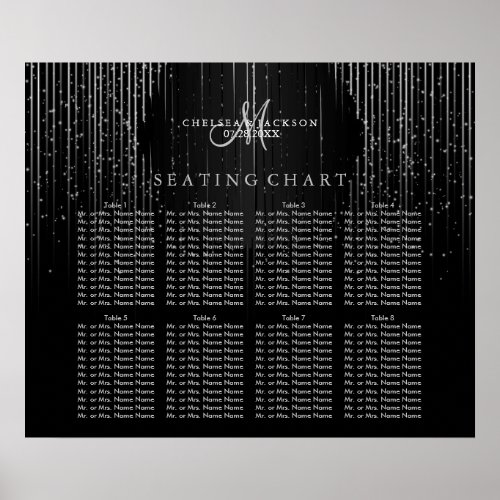 Silver Star Lights and Black _ Seating Chart