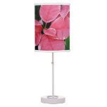 Silver Star Marble Poinsettias Pink Holiday Floral Table Lamp