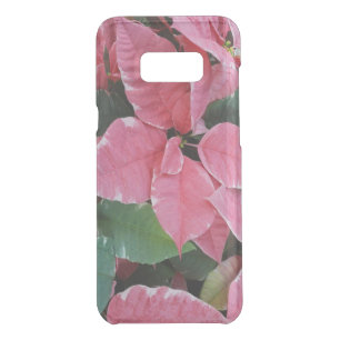 Silver Star Marble Poinsettias Pink Holiday Floral Uncommon Samsung Galaxy S8+ Case