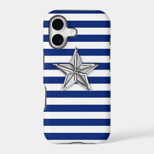 Silver Star on Stripes iPhone 17 Case