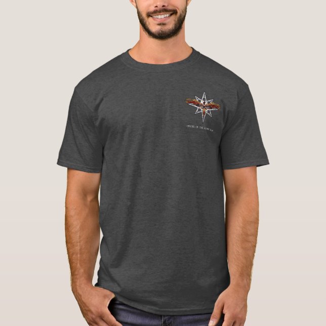 Silver Star t-shirt (Men's - dark) (Front)