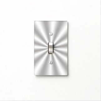 Silver Starburst Light Switch Cover