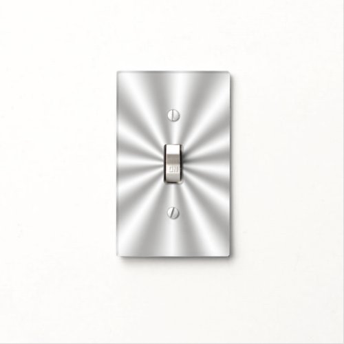 Silver Starburst Light Switch Cover