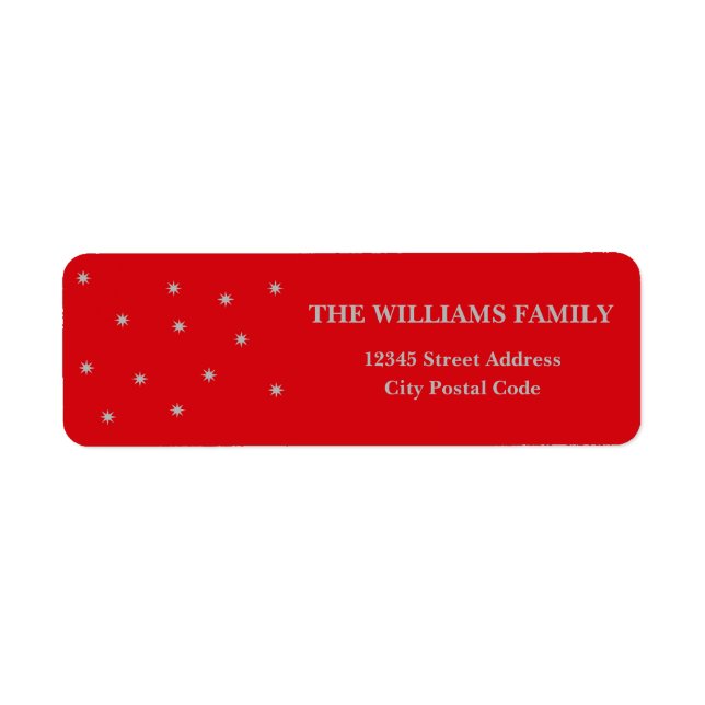 Silver stars label (Front)