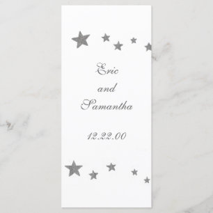 Silver Stars, menu cards
