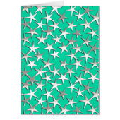 Silver stars on turquoise (Front)