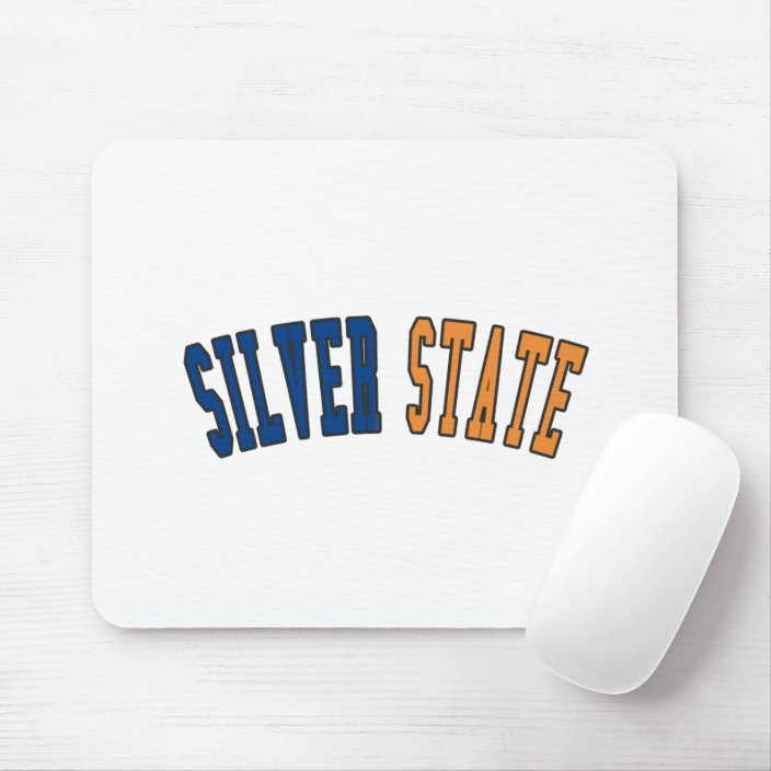 Silver State in State Flag Colors Mousepad