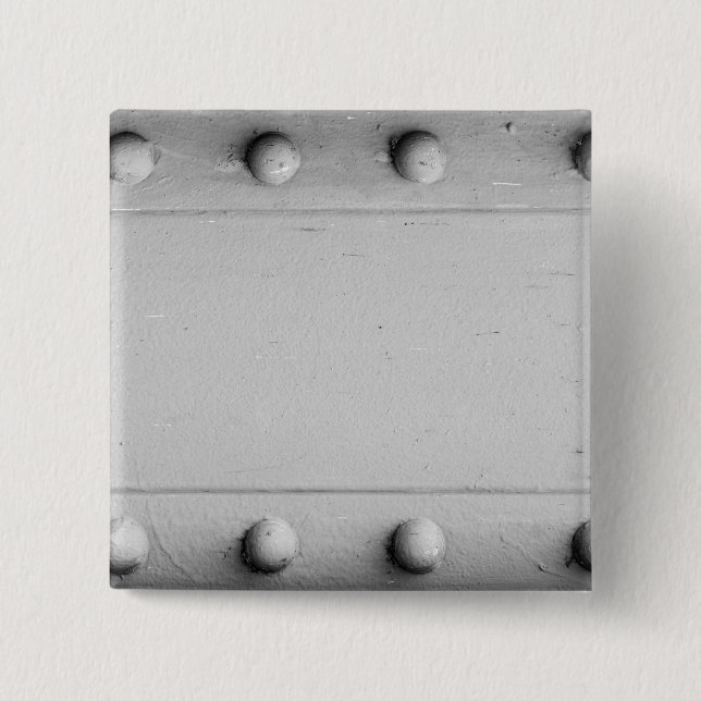 Silver Steel Layout with Bolts Button (Front)