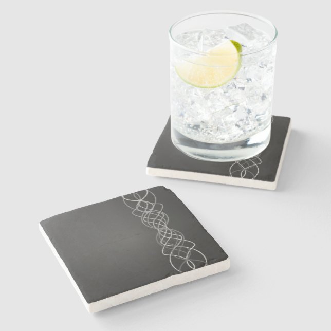 Silver Stone Coaster (Side)
