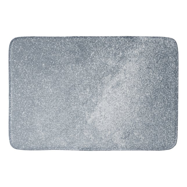 Silver Stone Gary Gold Marble Purple Glitter Bath Mat (Front)