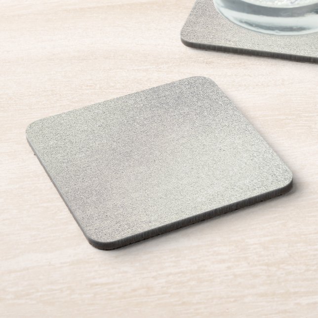 Silver Stone Gary Gold Marble Purple Glitter Beverage Coaster (Left Side)