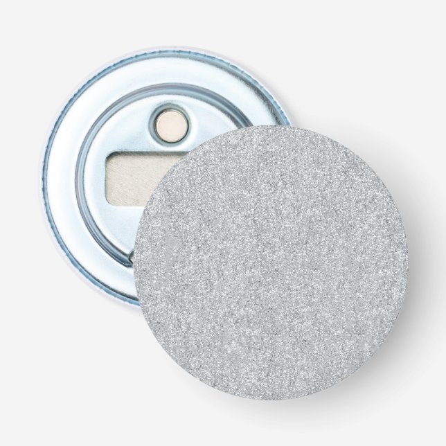 Silver Stone Gary Gold Marble Purple Glitter Bottle Opener (Front)