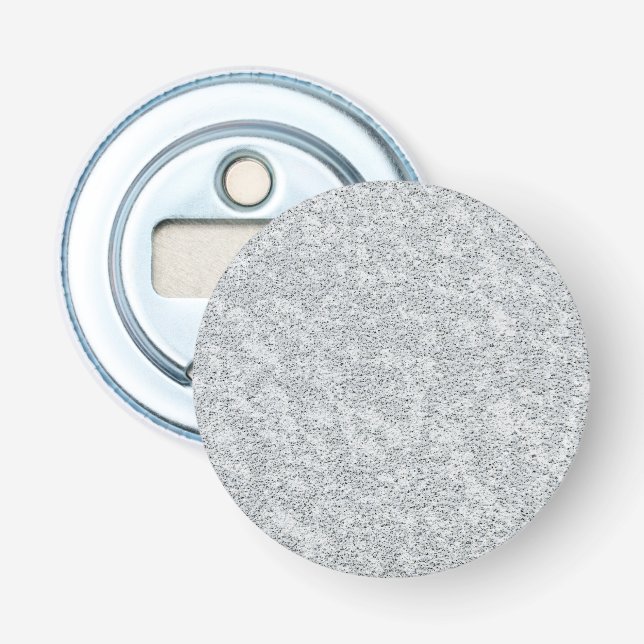 Silver Stone Gary Gold Marble Purple Glitter Bottle Opener (Front)