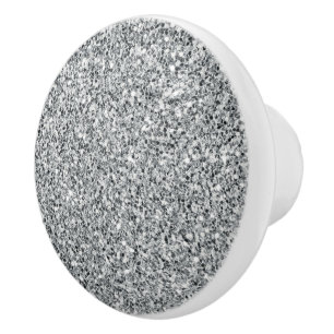Silver Stone Gary Gold Marble Purple Glitter Ceram Ceramic Knob