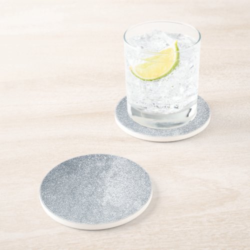 Silver Stone Gary Gold Marble Purple Glitter Coaster