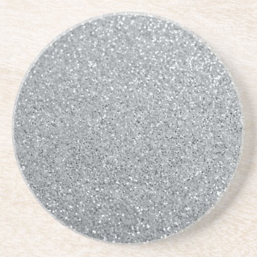 Silver Stone Gary Gold Marble Purple Glitter Coaster